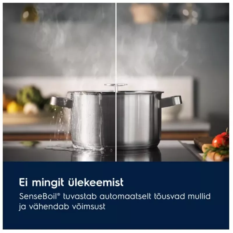 Indukcijas plīts virsma Electrolux EIS62453IT 60 cm, melna matēta, 4 gatavošanas zonas
