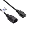 Akyga barošanas kabelis IEC C13 uz IEC C14, 3 m