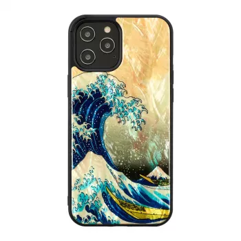 Aizsargmaciņš iKins Apple iPhone 12 Pro Max ar Great Wave dizainu