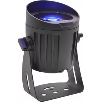 Āra LED prožektors EUROLITE 15W RGBW QuickDMX ar zemes smaili