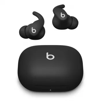 Bezvadu austiņas Apple Powerbeats Fit — IPX4, ANC, Bluetooth 1. klase, 7 h (30 h ar kastīti), skārienvadība, melna