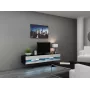 TV statīvs VIGO NEW 30/180/40, 1800×400×300 mm, melna virsma, skaidu plātnes rāmis
