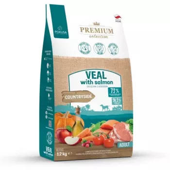 POKUSA Premium Selection Teļa gaļa ar lasi Pieaugušiem suņiem - sausā barība - 12kg