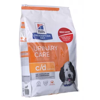 HILL'S PRESCRIPTION DIET Canine Urinary Care c/d Multicare Sausā barība suņiem ar vistu 1,5 kg
