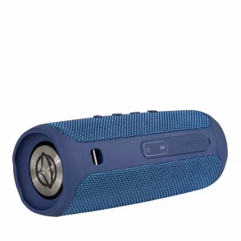 Portatīvais skaļrunis MANTA SPK130GO BT — Bluetooth 5.0, TWS, FM, 10W RMS, uzlādējams (melns, 8×8×19 cm)