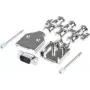 MH Connectors MHDM9-DM9P-K D-SUB kontaktdakšu komplekts 180° 9 polu lodēšanas kausiņi 1 gab.