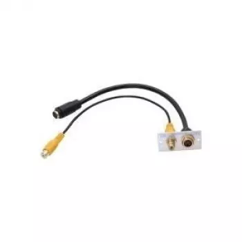 S-Video + RCA kontaktligzda Kindermann 7444000505 alumīnijs 50 mm