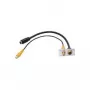 S-Video + RCA kontaktligzda Kindermann 7444000505 alumīnijs 50 mm