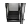 Rack skapis LANBERG FF01-6624-23BL 24U brīvi stāvošs 19 collu 600×600 mm IP20 melns