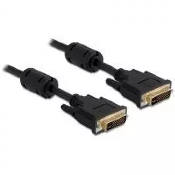 DVI kabelis DeLOCK 24+5 vīrietis uz DVI 24+5 vīrietis 3 m melns