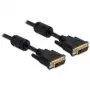 DVI kabelis DeLOCK 24+5 vīrietis uz DVI 24+5 vīrietis 3 m melns