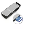 Hama 123900 karšu lasītājs USB 3.2 Gen 1 (3.1 Gen 1) Melns, Sudrabs