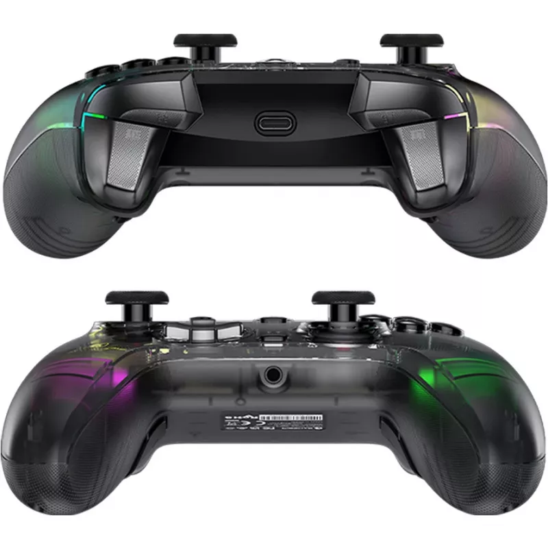 GameSir Kaleid spēļu kontrolieris caurspīdīgs melns vadu USB Type-C Xbox One / Xbox Series X / Series S, 3 m kabelis