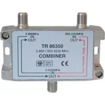 ShiverPeaks SAT-TV sadalītājs ar DC caurlaidi 5–860 MHz / 950–2250 MHz