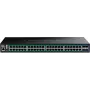 TRENDnet TPE-3524S - Slēdzis, 52 porti, Web, L2+, Smart, 48 x 10/100/1000 (PoE+) + 4 x 10 Gigabit SFP+, galda/statīva montāža, PoE+ (410 W), TAA atbilstošs (TPE-3524S)