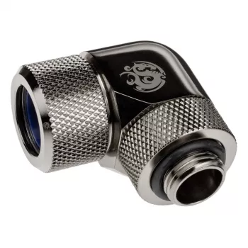 Adapter 90° BitsPower Advanced Multi-Link G1/4 collītis uz 14 mm OD cietcauruli — grozāms