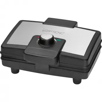 Clatronic WA 3606 vafeļpanna 2 vafelēm Melna, Nerūsējošais tērauds 800 W
