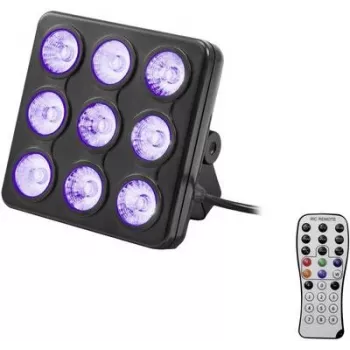 LED efekta gaisma EUROLITE Model 42110199 ar 9 LED, DMX vadība