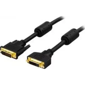 DVI kabelis Deltaco DVI-602A 2 m DVI-D Melns