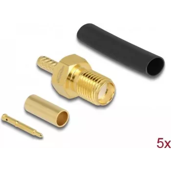 RP-SMA ligzda crimpēšanai RG-174 / RG-316 DeLOCK 90044