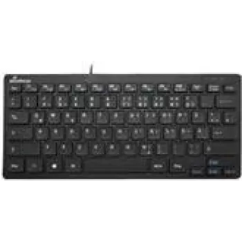 Tastatūra MediaRange MROS112 Office USB QWERTZ vācu/šveiciešu melna