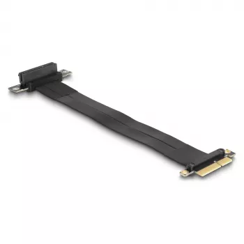 DeLOCK PCI Express x4 pacēlājkarte vīrišķais savienotājs uz x4 slotu 90° leņķī ar kabeli 30 cm