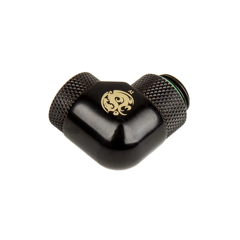 Adapteris 90° BitsPower BP-MB90R2LD G1/4 collīdz uz G1/4 collmāti, 2x grozāms savienojums