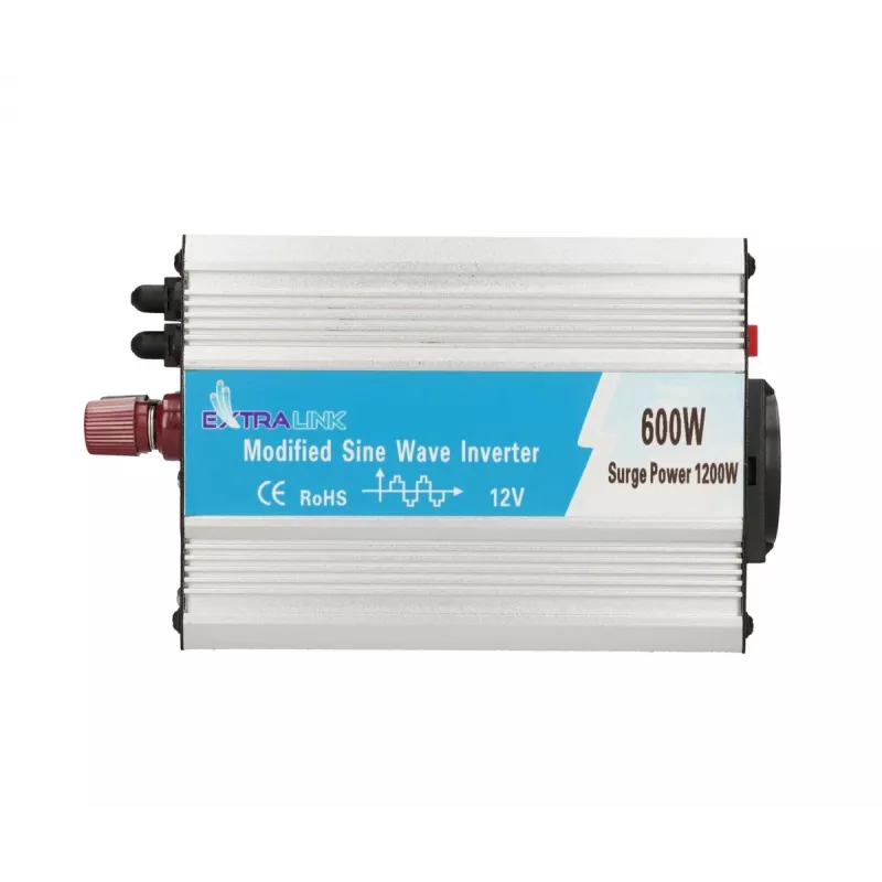 Extralink OPIM-600W sprieguma pārveidotājs, auto 12V, 600W modificēts sinusvilnis