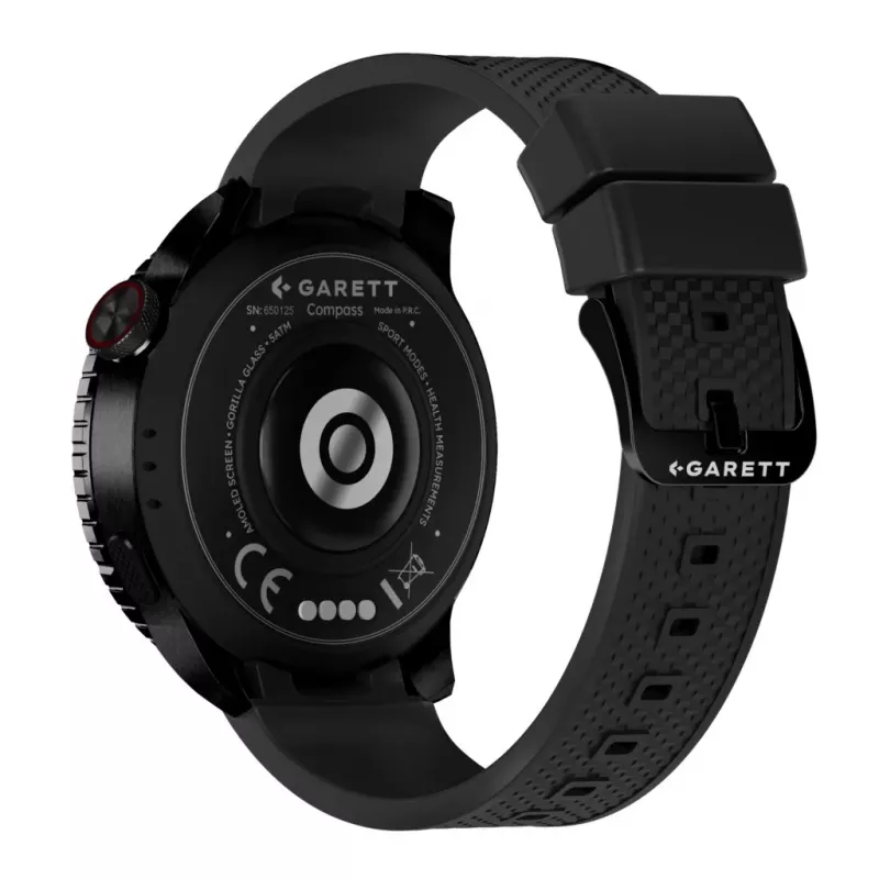 Garett Compass GPS viedpulkstenis melns