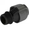 Savienotājs sprinkleru sistēmai 25mm > 1, melns/pelēks