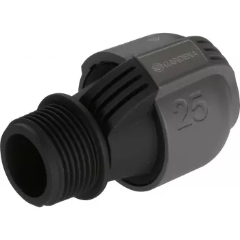 Savienotājs sprinkleru sistēmai 25mm > 1, melns/pelēks