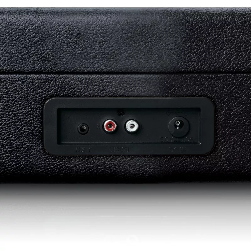 Lenco TT-115 skaņuplašu atskaņotājs ar siksnu, Bluetooth, USB-A, 3,5 mm austiņu izvade, 4 W RMS, 33/45/78 apgr./min., melns