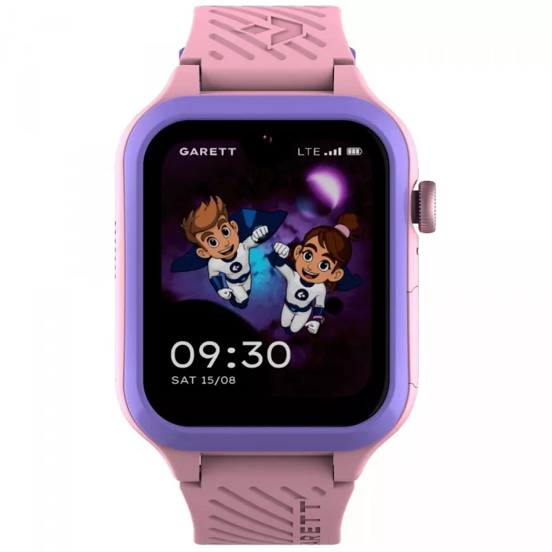 Garett Kids Essa 2 4G Pink — bērnu viedpulkstenis ar GPS, 4G, zvanīšanu un SOS