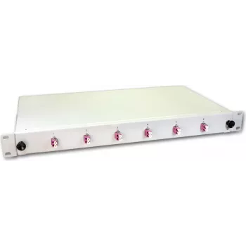 Lightwin LWL Splice Box, 12 šķiedras, 6x DLC Multimode, 50/125µm OM4 pigtail spļices kārba (SPBOX 12G50 OM4 DLC)