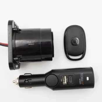 Technaxx TX-168 auto signalizācija ar tālvadību un USB-C lādētāju