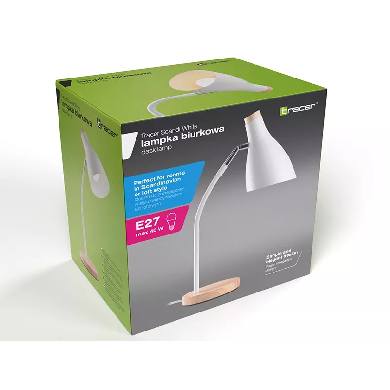 Tracer Scandi White galda lampa TRAOSW47235