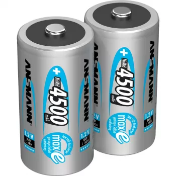 1x2 Ansmann maxe Akumulators NiMH Baby 4500 mAh Vācu (5035352)