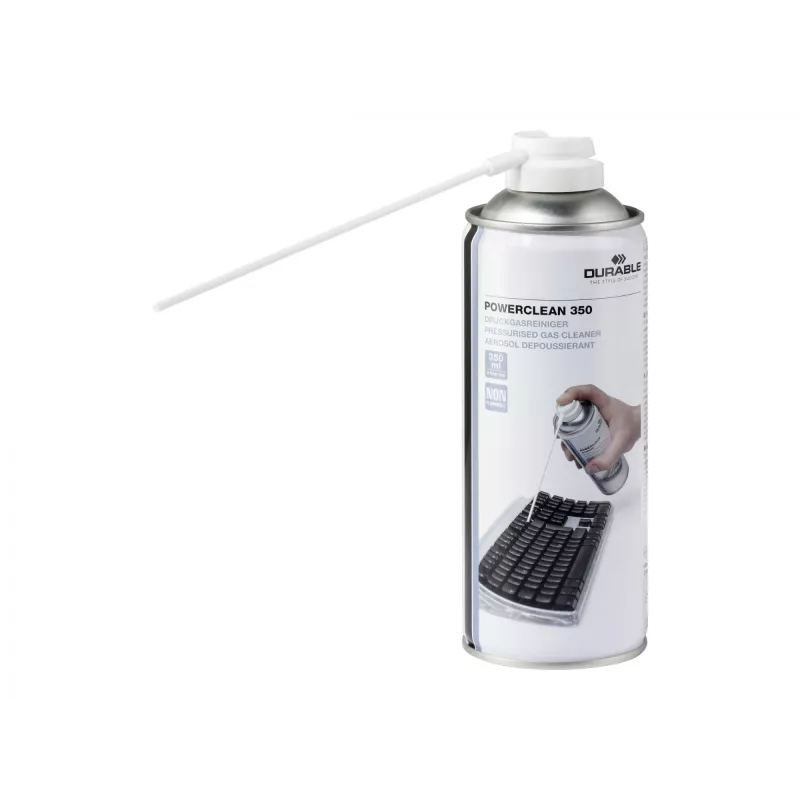 Durable Powerclean 350 - Saspiestā gaisa aerosols - caurspīdīgs