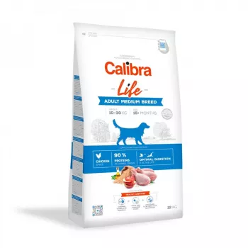 Sausā suņu barība Calibra Life Adult Medium šķirne Chicken 12 kg