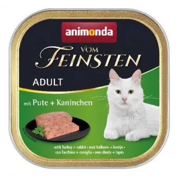 Animonda Vom Feinsten Adult tīķa un truša mitrā barība kaķiem 100 g