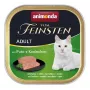 Animonda Vom Feinsten Adult tīķa un truša mitrā barība kaķiem 100 g