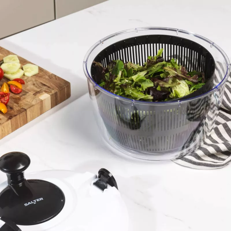 Salter salātu žāvētājs BW13899EU7 5 L, BPA nesaturošs plastmasas trauks un grozs