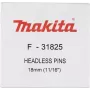 Makita pin 0,6 x 25mm Nerūsējošais tērauds F-32155 10000 gab.