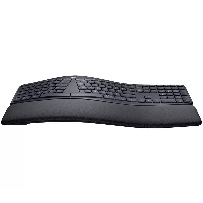Logitech ERGO K860 - Bezvadu ergonomiskā tastatūra - 2,4 GHz, Bluetooth 5.0 - QWERTY - Spāņu - Grafīts