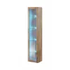 Vitrīnas skapis Cama Meble VIGO 180 – pie sienas stiprināms, 1800×400×300 mm, wotan ozols