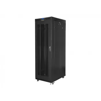 Rack skapis 19 collu LANBERG FF01-8042-23BL 42U 800x1000 mm sieta durvis