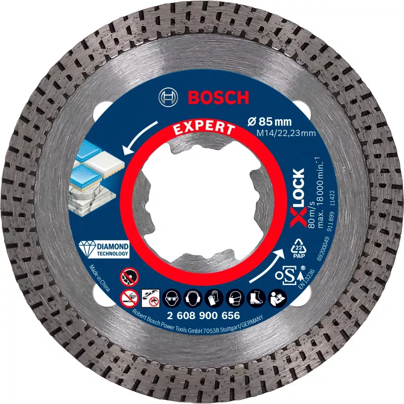 Bosch Expert HardCeramic X-LOCK ripzāģa asmens 8.5 cm 1 gab.
