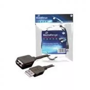 USB kabelis MediaRange MRCS111 3m Melns