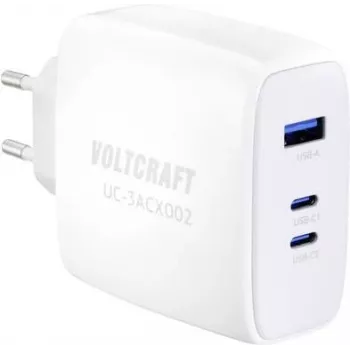 VOLTCRAFT VC-12910570 USB lādētājs kontaktligzdā iekštelpām, izejas strāva max 5 A, 3 porti