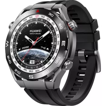 Huawei Watch Ultimate — Gudrais pulkstenis ar HNBR siksniņu, 1,5 collu ekrāns, NFC, Bluetooth